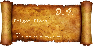 Dolgos Ilona névjegykártya